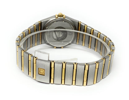 Ladies Omega Constellation Full Bar 18K Gold & S. Steel Watch 25mm #90778416