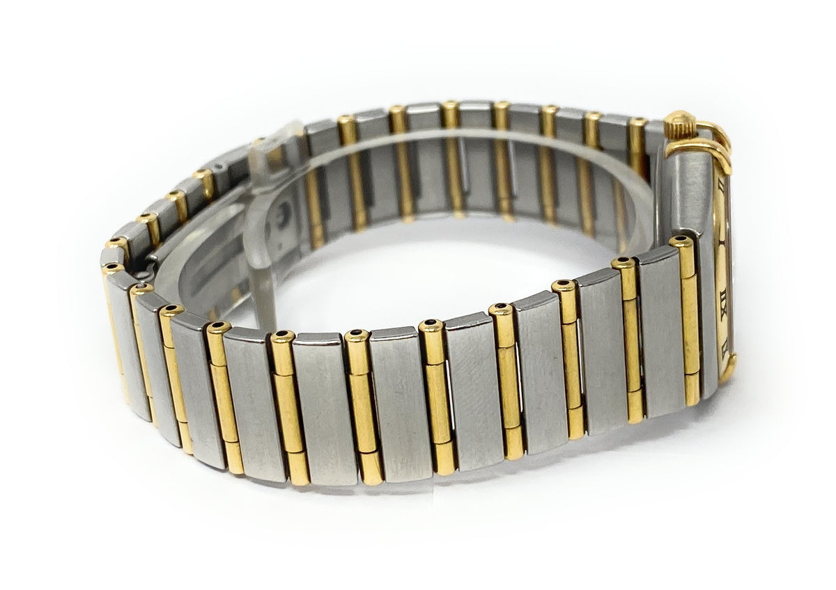Ladies Omega Constellation Full Bar 18K Gold & S. Steel Watch 25mm #90778416