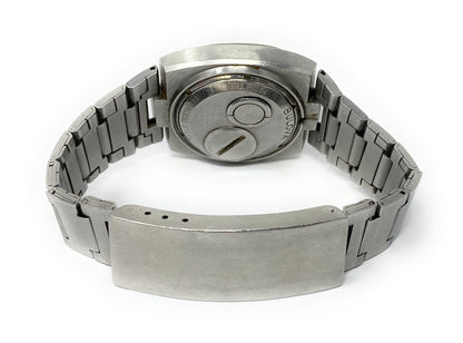 Bulova Accutron Spaceview TV Model MVT 214 # 7396 Men's S. Steel Watch 7.5 Wrist