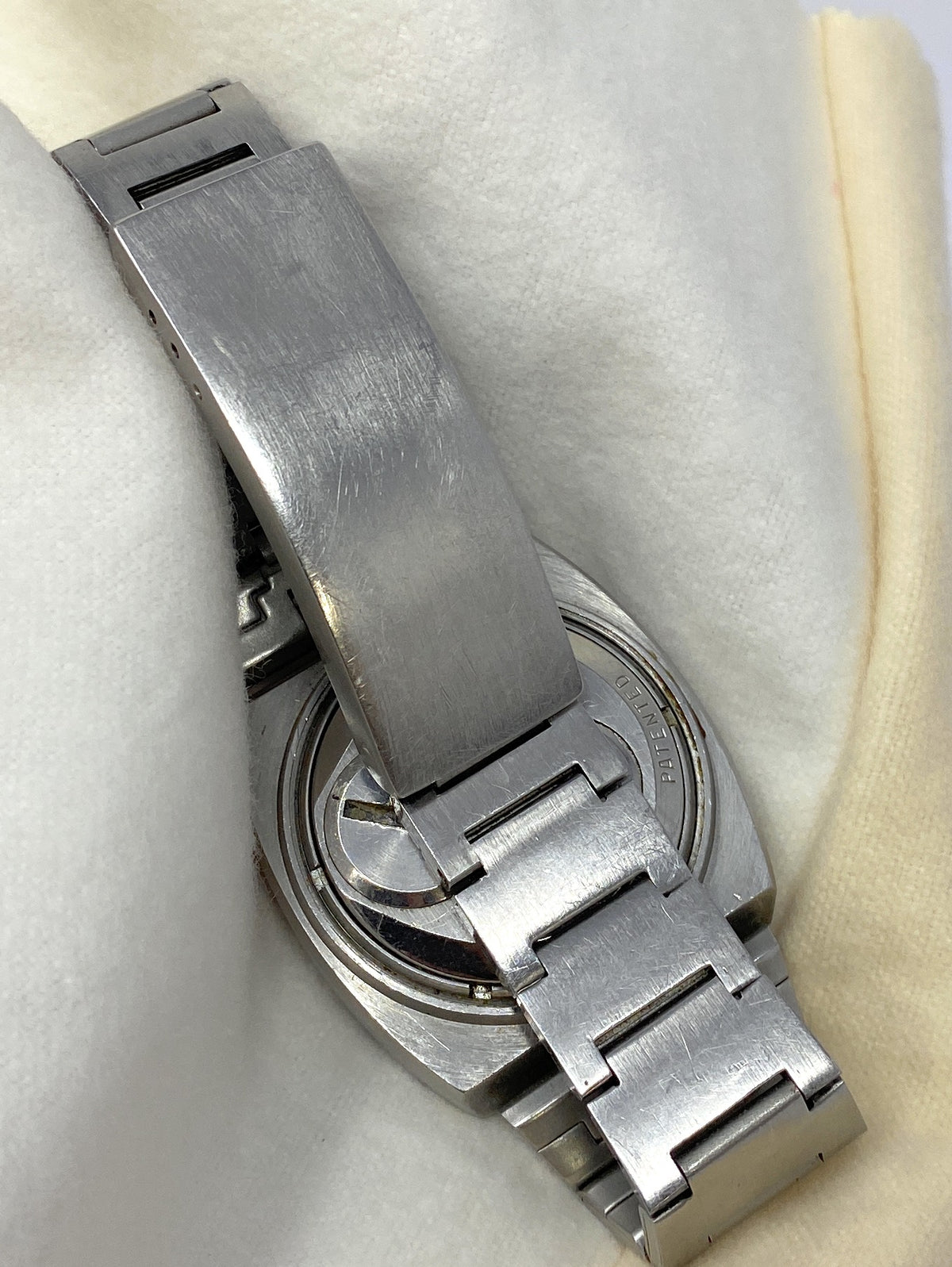 Bulova Accutron Spaceview TV Model MVT 214 # 7396 Men's S. Steel Watch 7.5 Wrist