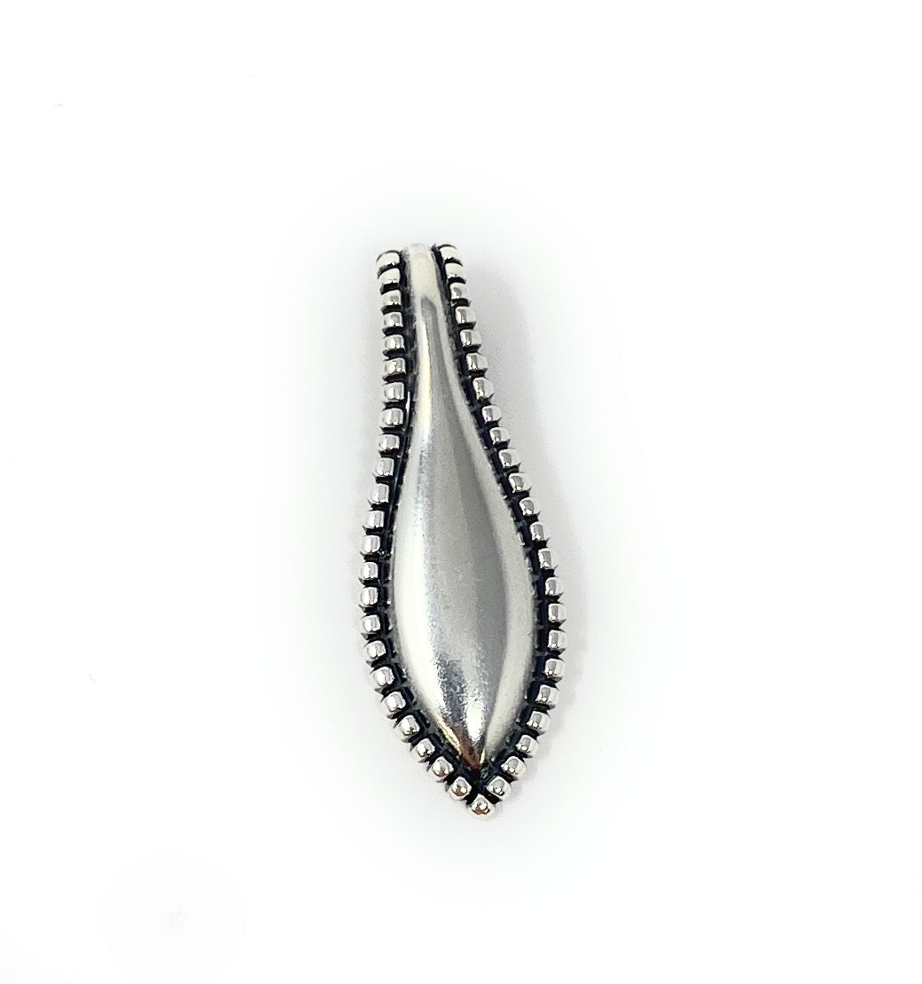 James Avery Retired 925 Beaded Edge Drop Pendant