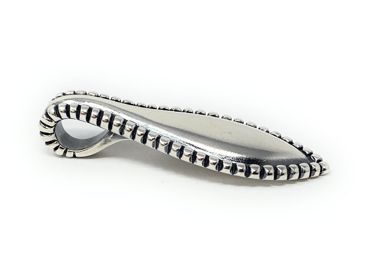James Avery Retired 925 Beaded Edge Drop Pendant