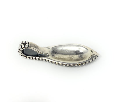 James Avery Retired 925 Beaded Edge Drop Pendant