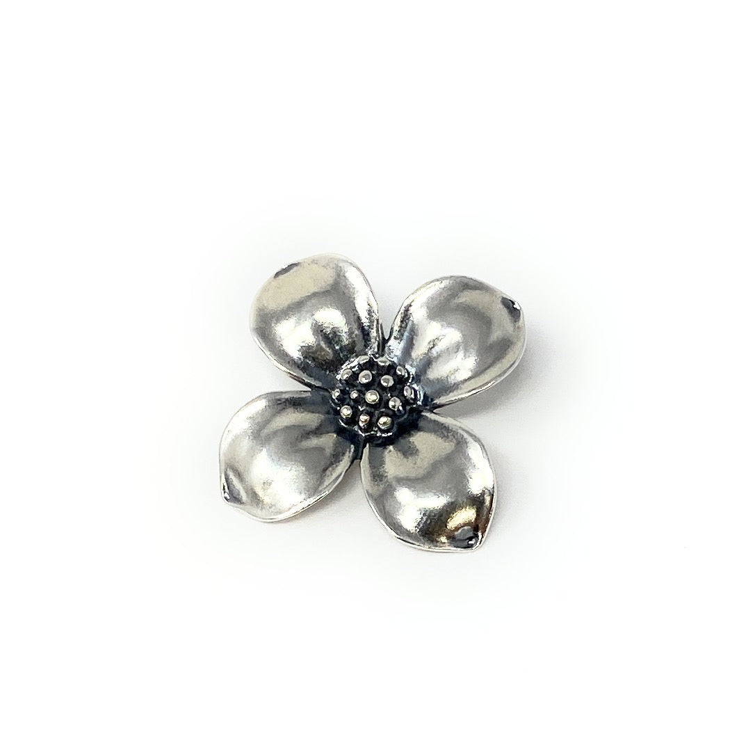 James Avery Sterling Silver Dogwood Flower Retired Pendant 1in