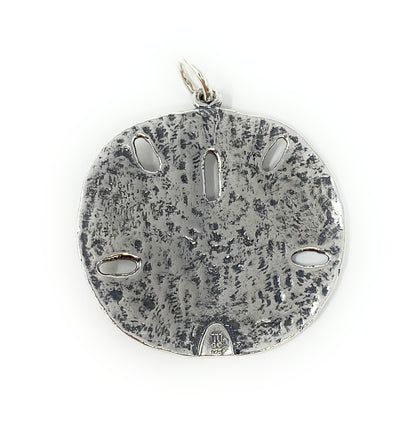 James Avery Retired Sterling Silver Large Sand Dollar Pendant 1.75in