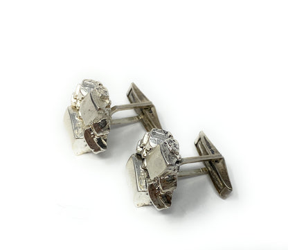 James Avery Retired Sterling Silver Nugget Cufflinks 19.7g