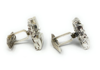 James Avery Retired Sterling Silver Nugget Cufflinks 19.7g