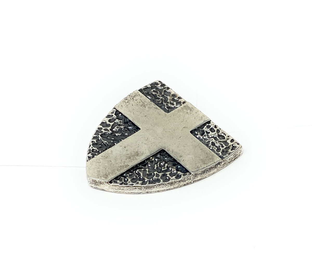 James Avery 925 Sterling Silver Fear Not For I Am With You Shield  Pocket Piece