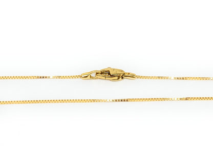 18k Box 16" Necklace 1.9g