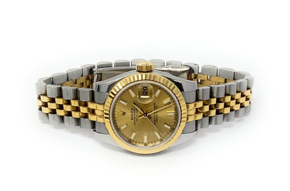 Rolex Oyster Perpetual Datejust Ladies Two Toned Watch 179173