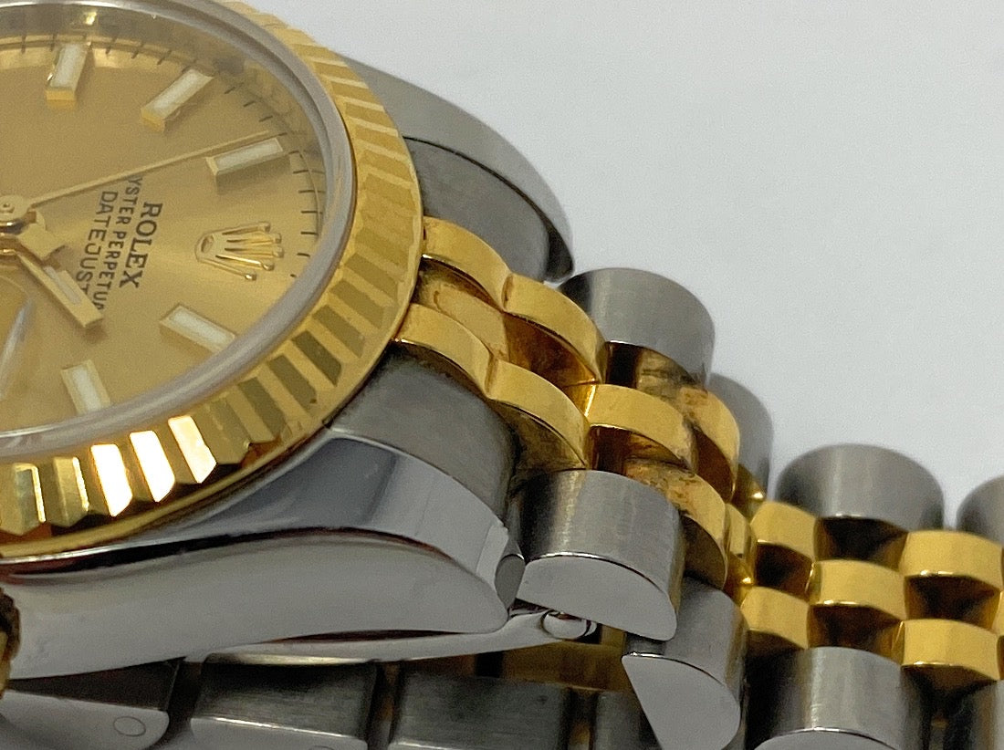 Rolex Oyster Perpetual Datejust Ladies Two Toned Watch 179173
