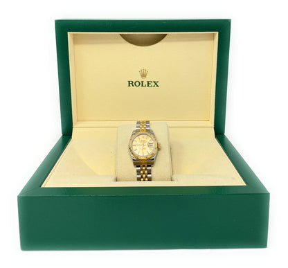 Rolex Oyster Perpetual Datejust Ladies Two Toned Watch 179173