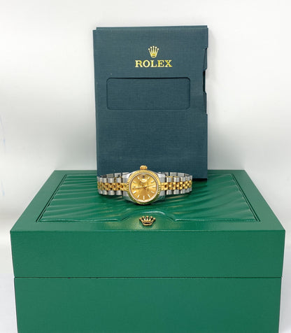 Rolex Oyster Perpetual Datejust Ladies Two Toned Watch 179173