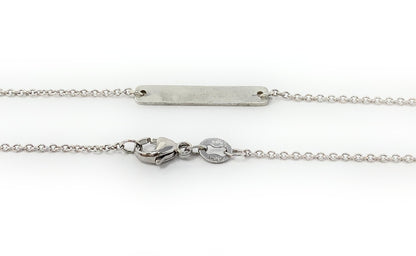 James Avery Sterling Silver Mini Bar Nameplate Necklace 18"