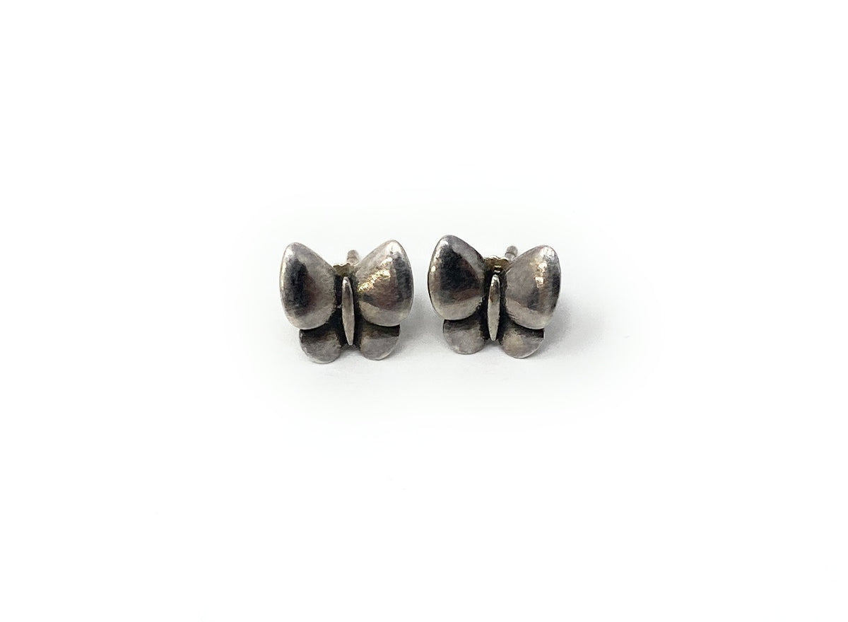 James Avery Sterling Silver Festival Butterfly Stud Earrings Retired