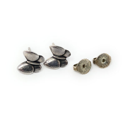 James Avery Sterling Silver Festival Butterfly Stud Earrings Retired