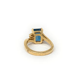 14K Blue Topaz Ring Size 7