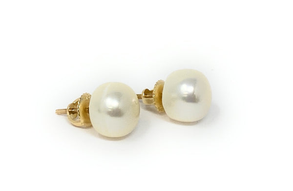 14k Pearl Earring Studs 2g