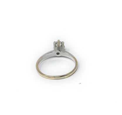 14k .80pt VS2 F Color Round Diamond Ring Size 7.5