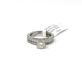 Platinum 7.3g Color G Center Stone .85pt 1tcw