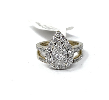 14k White Gold Set 4.5tcw VS Color F