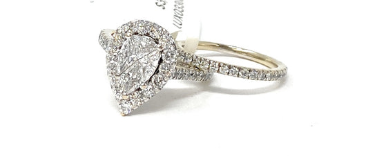 14k White Gold Set 4.5tcw VS Color F
