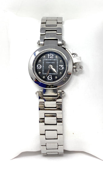 Cartier Pasha 2324 Ladies Watch 27mm Stainless Steel