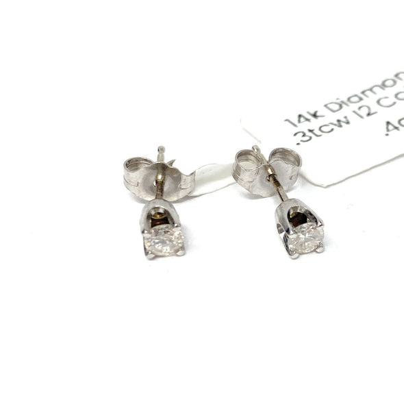 14k Diamond .3tcw I2 Color F .4g