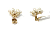 14k Pearl Flower Earrings 1.3g