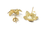 14k Flower Earrings | 2.8g