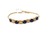 14k Sapphire Tennis Bracelet 5.5g