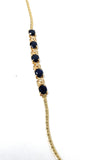 14k Sapphire Tennis Bracelet 5.5g
