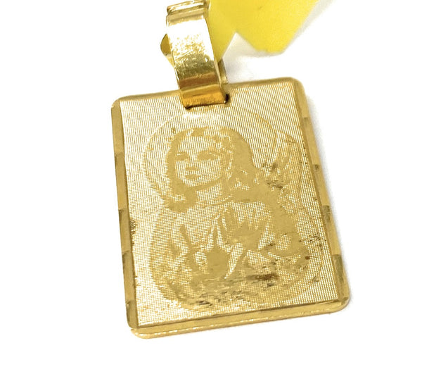 18k Square Pendant 5.4g