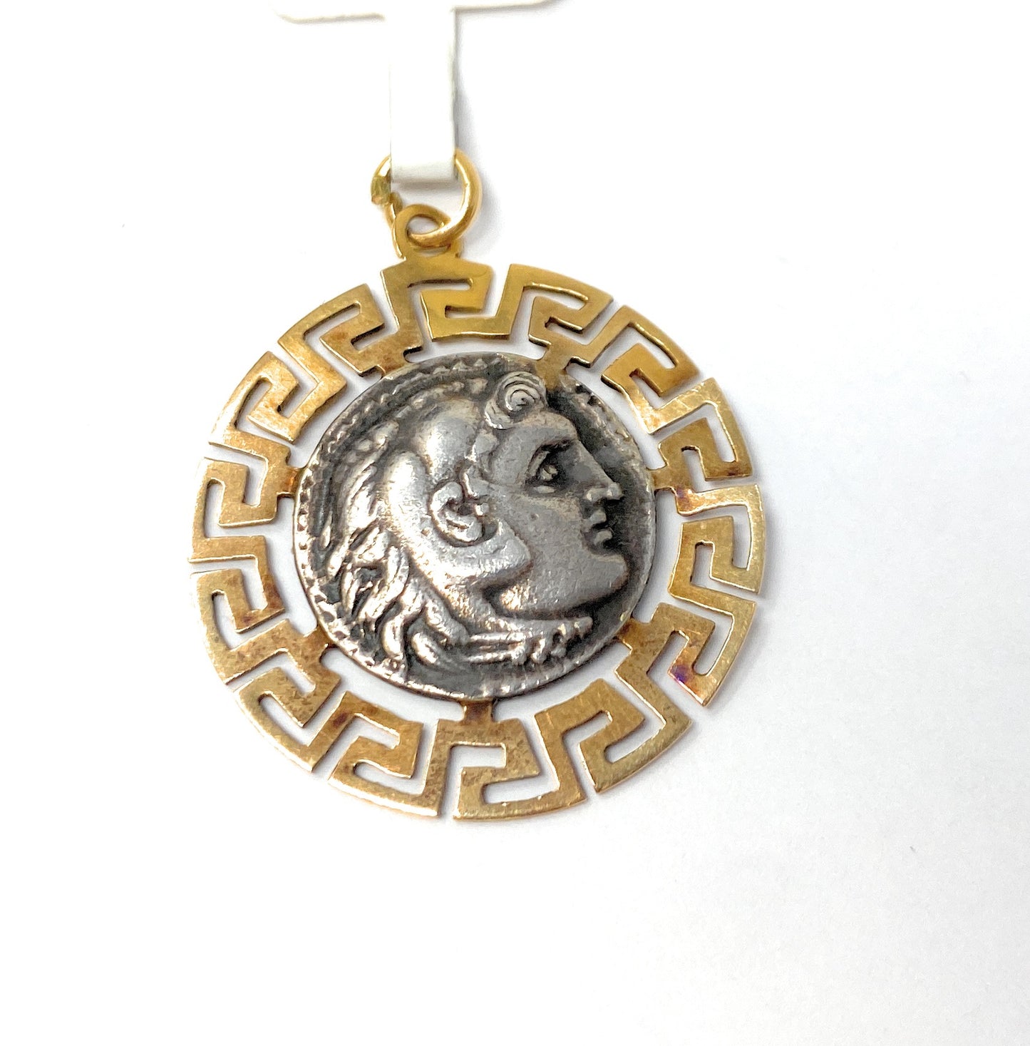 14k Pendant w/Greek Coin | 4.6g