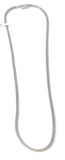 14k White Gold Mesh Necklace 18in | 13g