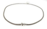 14k White Gold Mesh Necklace 18in | 13g