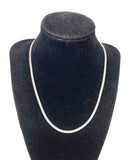 14k White Gold Mesh Necklace 18in | 13g