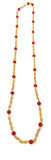 22k Coral Necklace 26in | 28.1g