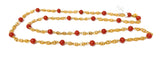 22k Coral Necklace 26in | 28.1g