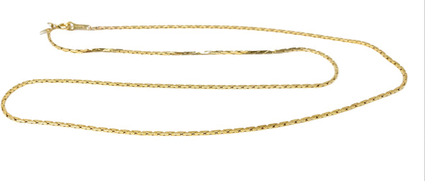 14k Flat Necklace 18in 4g