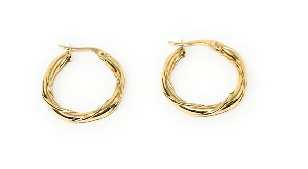14k Gold Hoops 2.3g