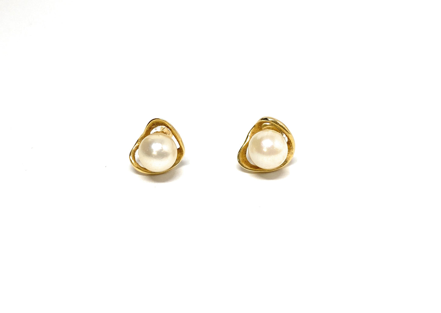 14k Pearl Earring Studs 2.1g