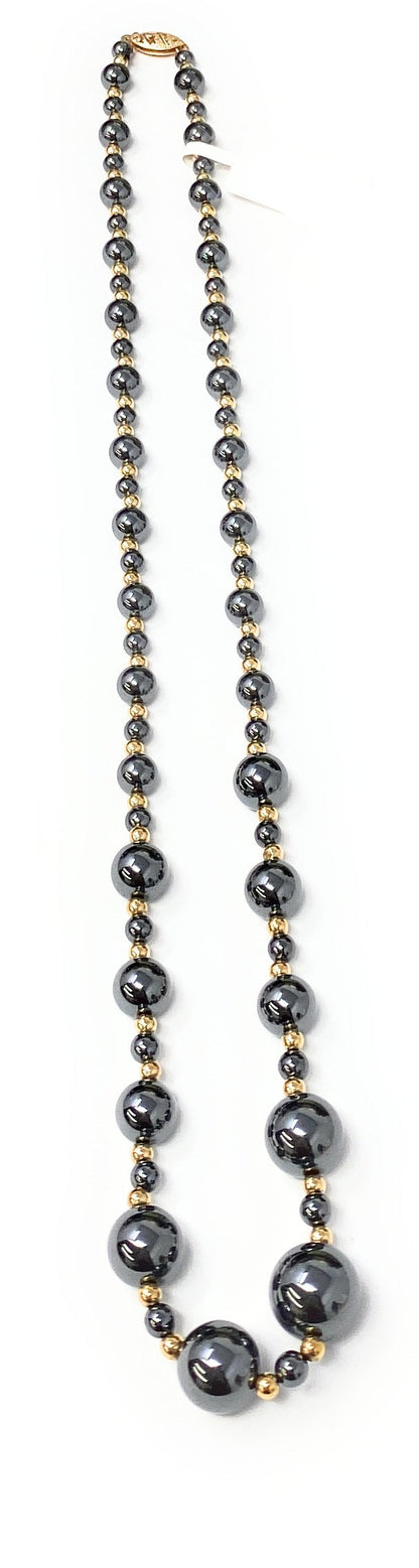 Multi Stone 14k Beaded Necklace
