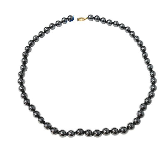 14k Hematite Bead Necklace