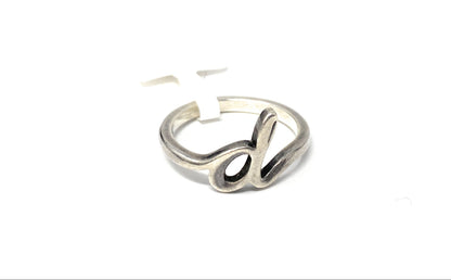 James Avery 925 Script Initial Ring Letter "d" Size 6.5