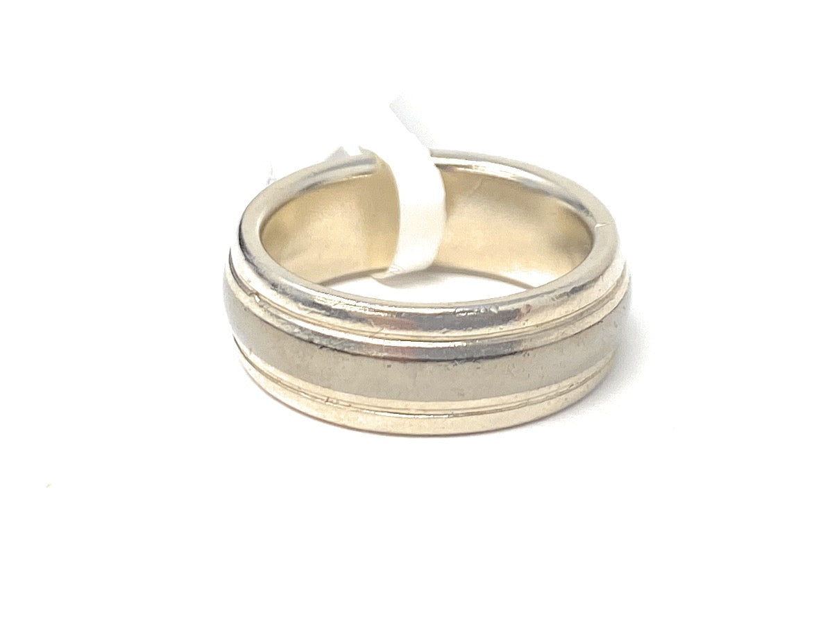 James Avery 925 & Titanium Eternal Men's Wedding Band Size 8