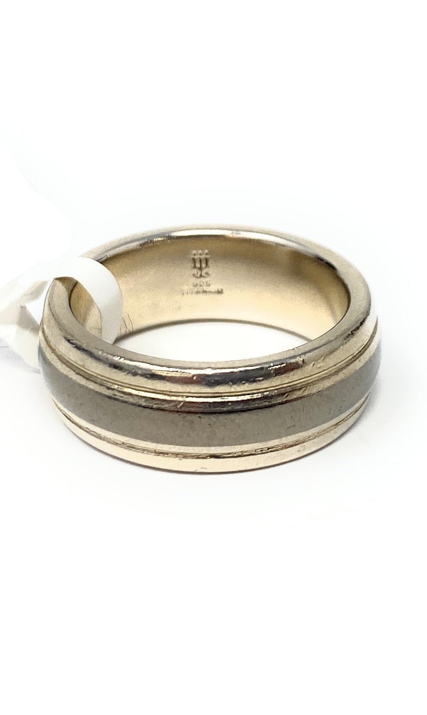 James Avery 925 & Titanium Eternal Men's Wedding Band Size 8