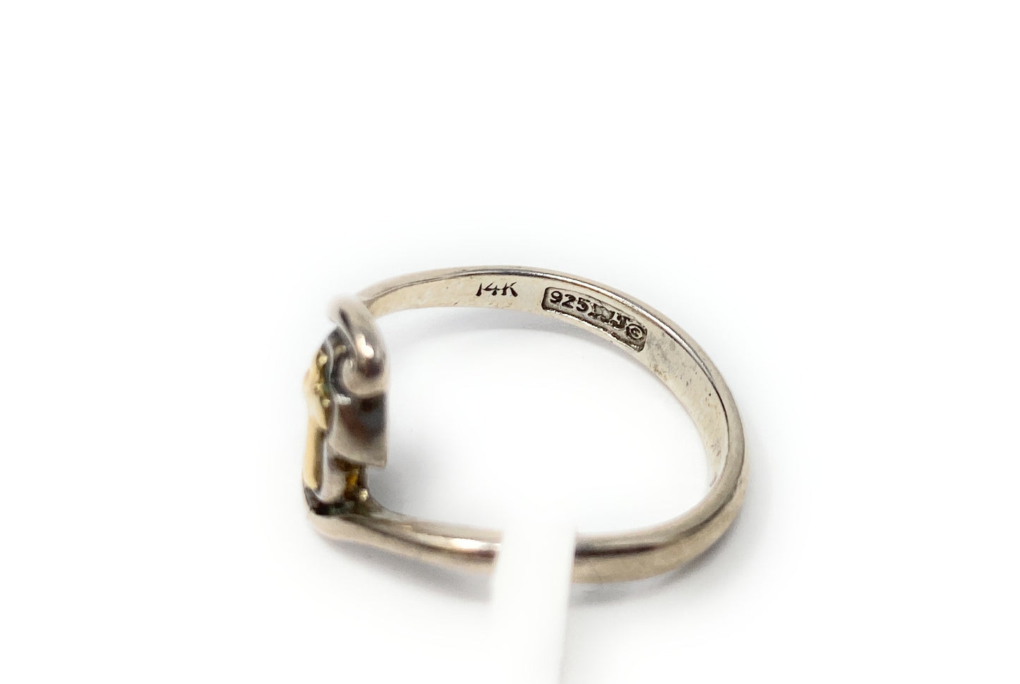 14k & 925 James Avery Cross Ring Size 7.5