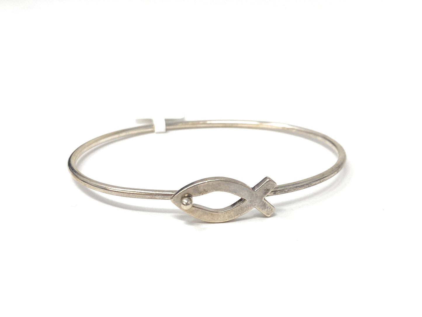 James Avery 925 Retired Ichthus Fish Hook Bracelet Size 6.5 - 7