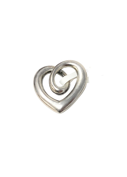 James Avery Retired Heart Puff Ribbon Pendant